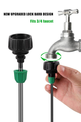 NRWRTY 3/4 to 1/4 inch GHT thread connector for reliable irrigation