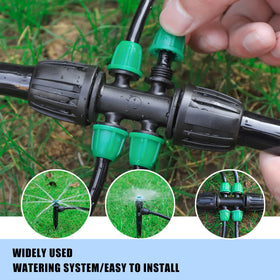 NRWRTY garden irrigation setup using 1/2 inch to 1/4 inch lines