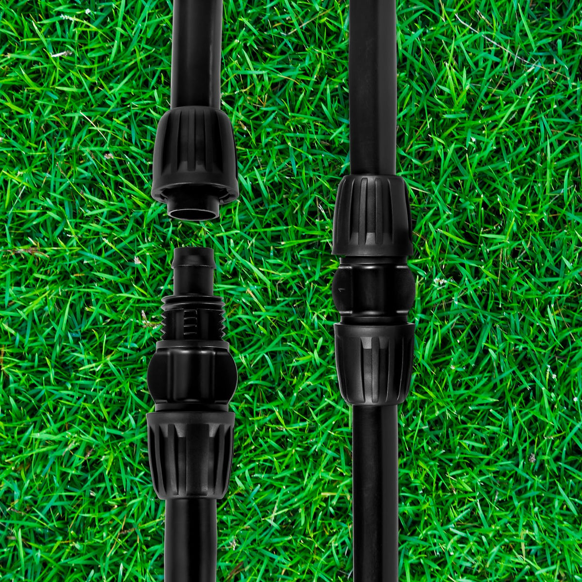 NRWRTY garden irrigation system setup with durable fittings for reliable watering.