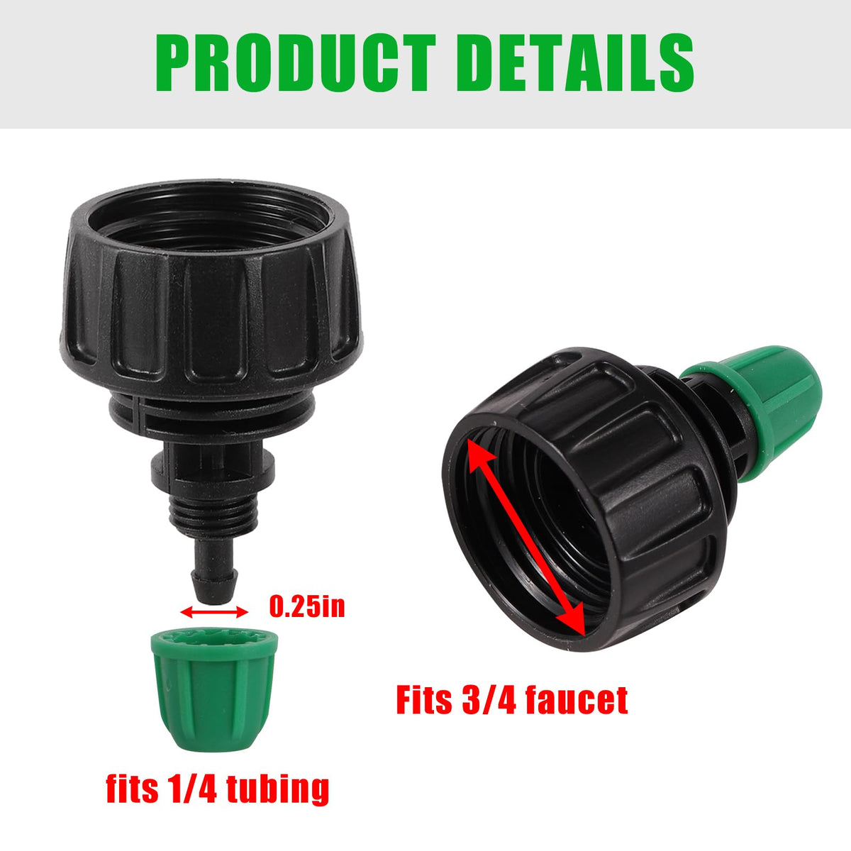NRWRTY five-pack irrigation adapters streamline drip system setups