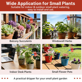 NRWRTY kitchen herb garden with compact emitter delivering gentle irrigation.