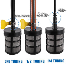 NRWRTY hose filter installation guide supports tool-free setup