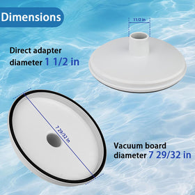 NSBGPSD SP1106 pool vacuum plate over basket for easier debris removal