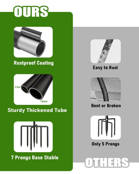 NSITEHALO Adjustable height 30 to 76 inches enables versatile yard layouts.