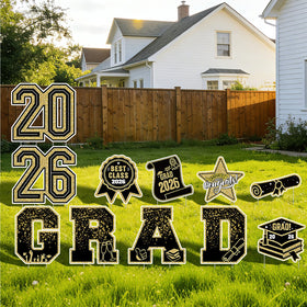Nsoyos graduation badge sign brightens photo opportunities and keepsakes.