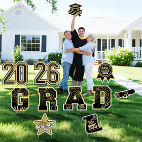 Nsoyos outdoor graduation decor set creates a festive, reusable celebration vibe.