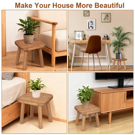NtrlQidu compact-space setup with wooden stool.