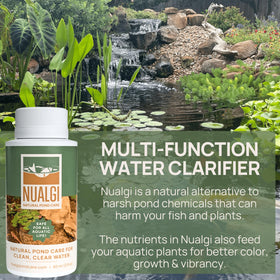 Nualgi Pond Care vibrant plants supports plant color and growth in ponds.