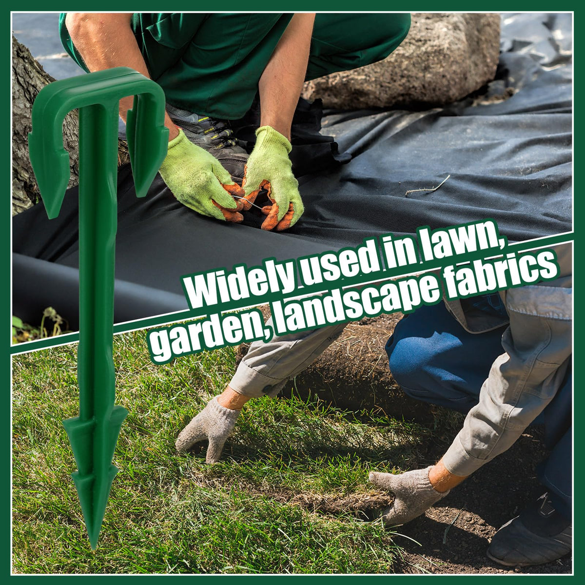 Nuanchu 4-inch security stakes suitable for lawns and gardens.