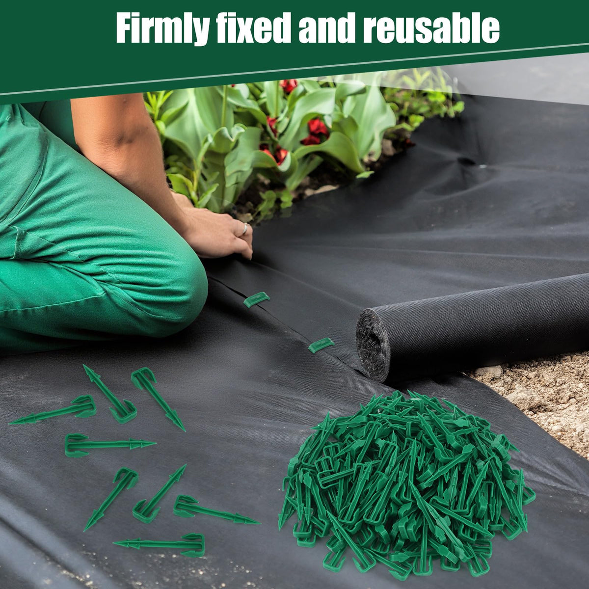 Nuanchu environmentally friendly stakes reduce plastic waste while securing turf.