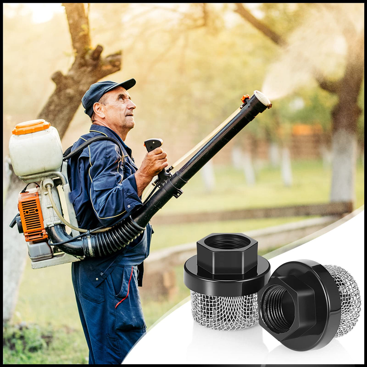 Nuanchu lightweight hose strainer easy to store and carry