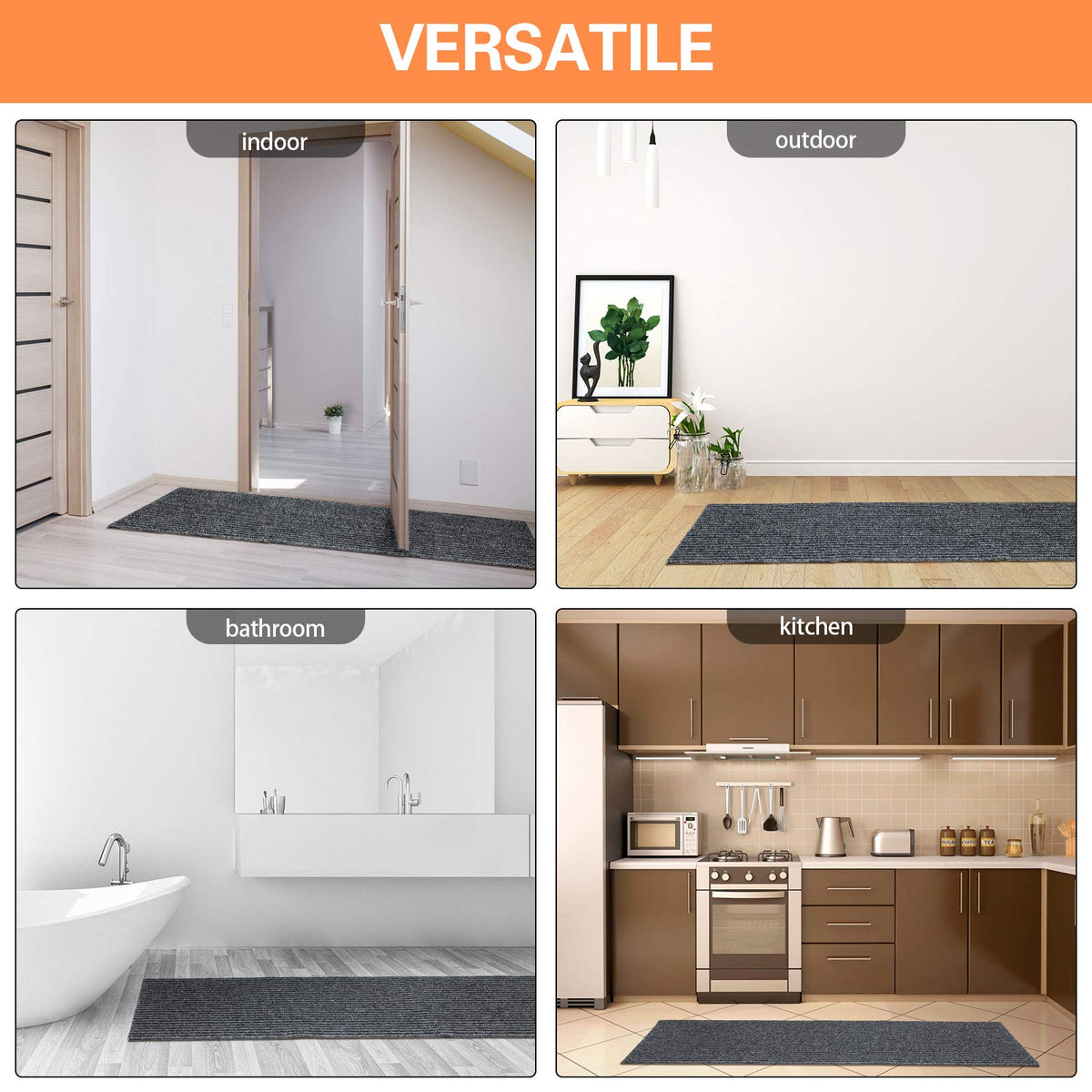 Nuanchu multi-purpose mat traps dirt at doors.
