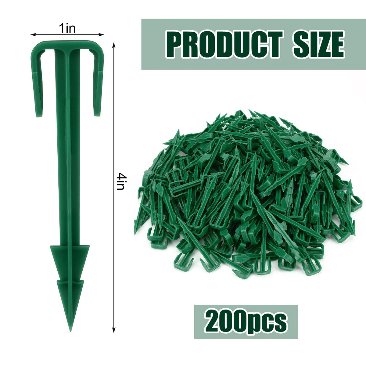 Nuanchu sod garden stakes 4-inch for quick, sturdy lawn edging.
