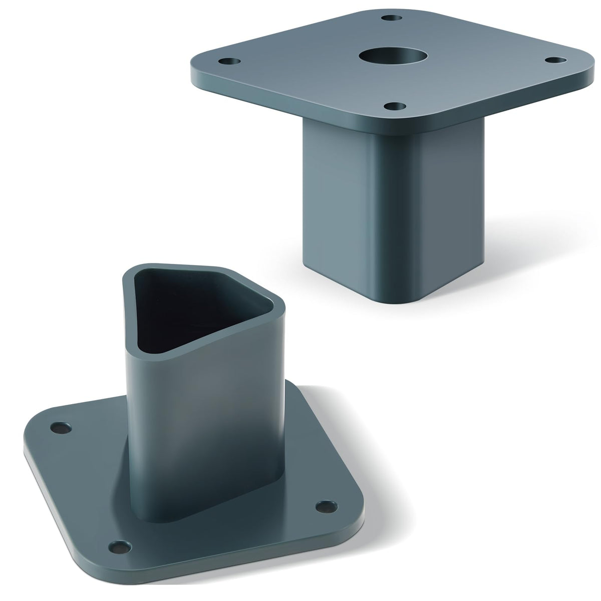 Nuanchu two-piece T post mounting plates in dual-pack for easy outdoor mounting