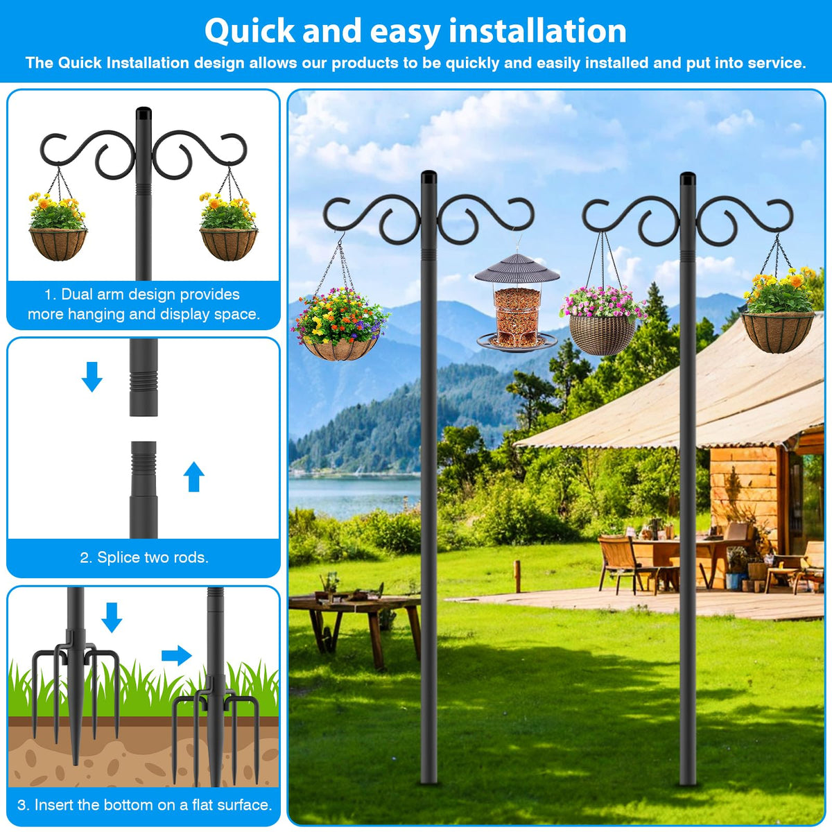 NUERPO quick install kit makes setup fast and easy outdoors