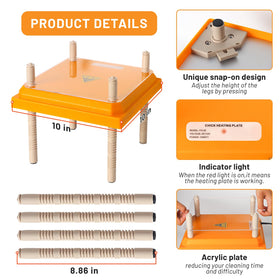 NUGRIART Brooder keeps chicks warm with focused heat.