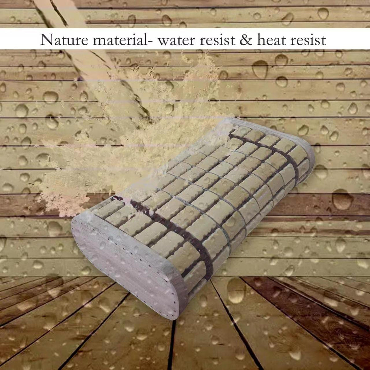NUIBY portable sauna headrest pillow for easy travel to spa or gym
