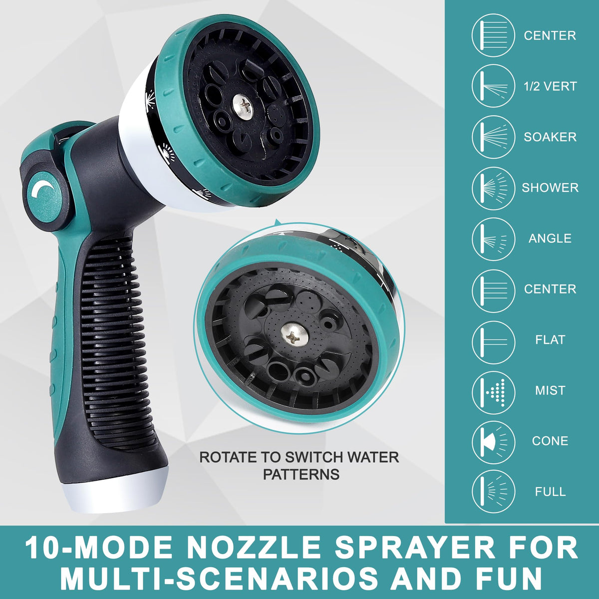 Numwot garden hose with ergonomic grip reduces hand fatigue during extended tasks