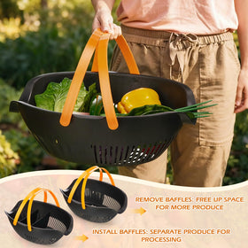 Nuogo rinse-and-drain design makes washing produce easier.