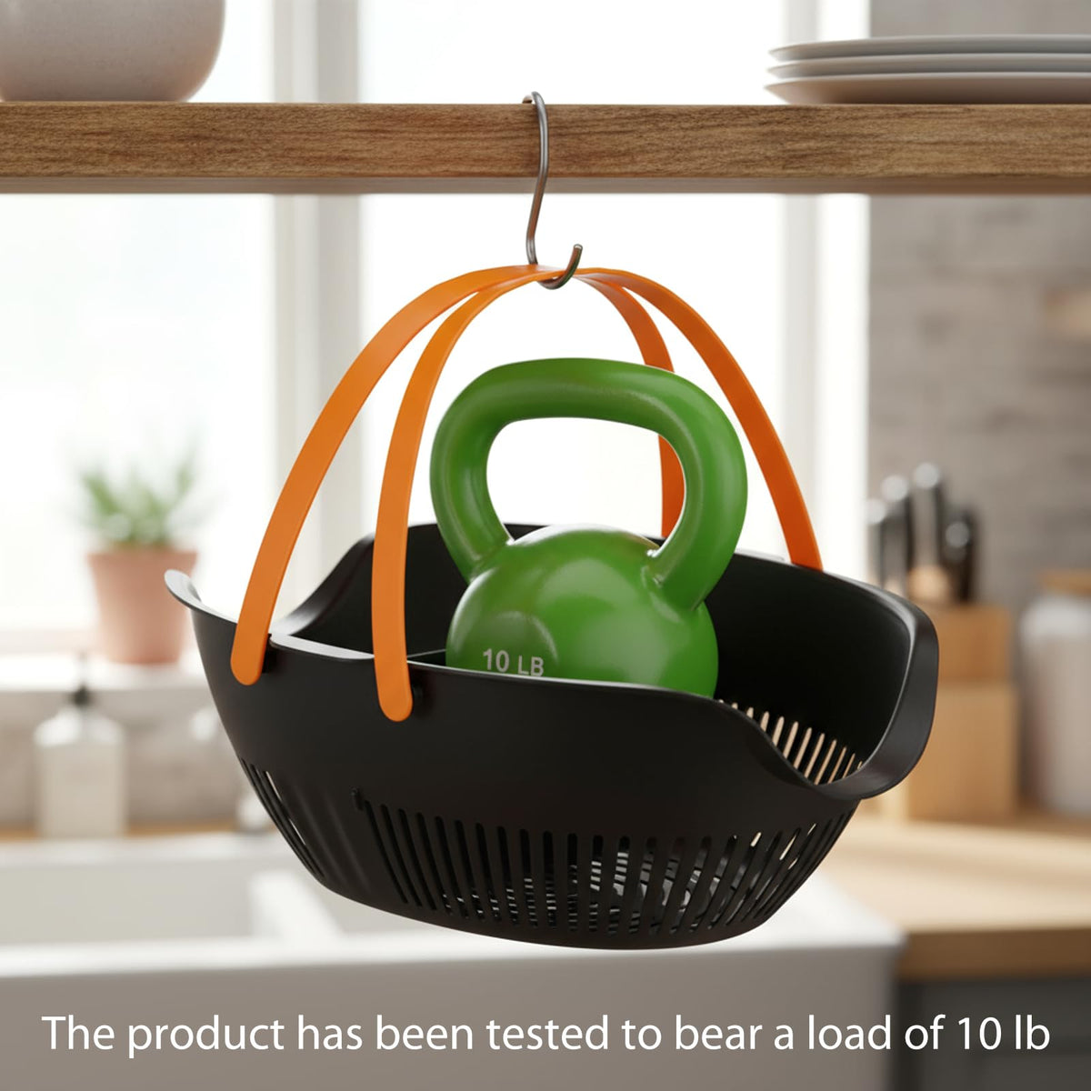 Nuogo harvest basket with integrated tool caddy keeps tools nearby.