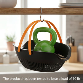 Nuogo harvest basket with integrated tool caddy keeps tools nearby.