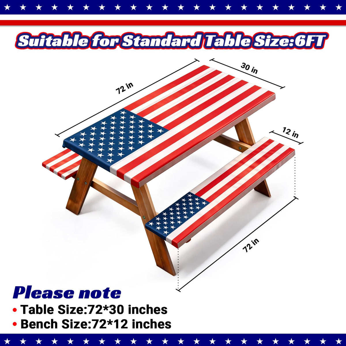 NUOLAN bench covers on a picnic bench secure seating for outdoor meals.