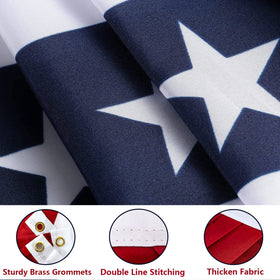 NUOLAN four-flag pack ideal for coordinated outdoor celebrations and multiple locations.