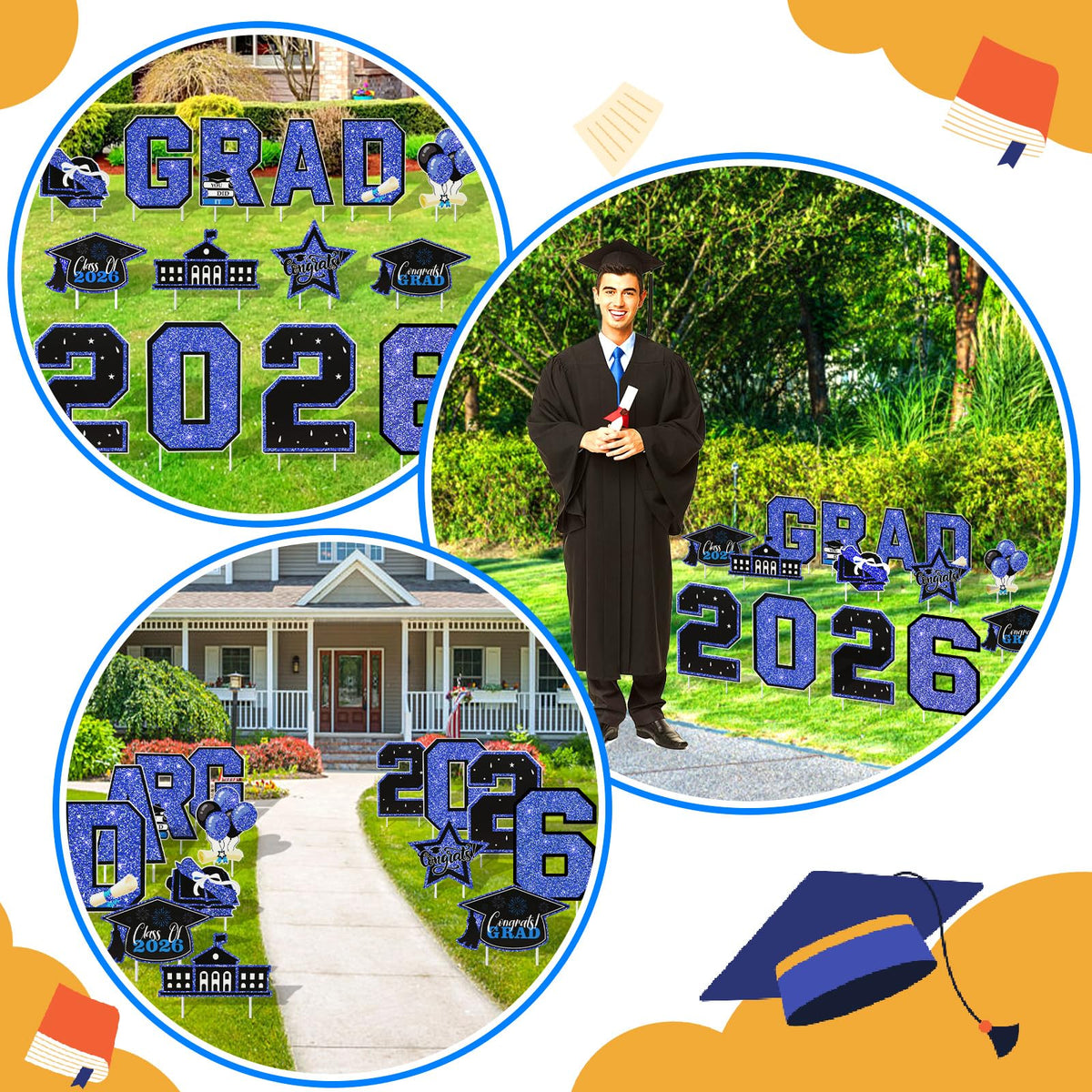 NUOLAN outdoor party decor yard signs ideal for ceremonies and gatherings