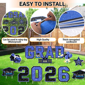 NUOLAN sturdy plastic stakes ensure durable outdoor display