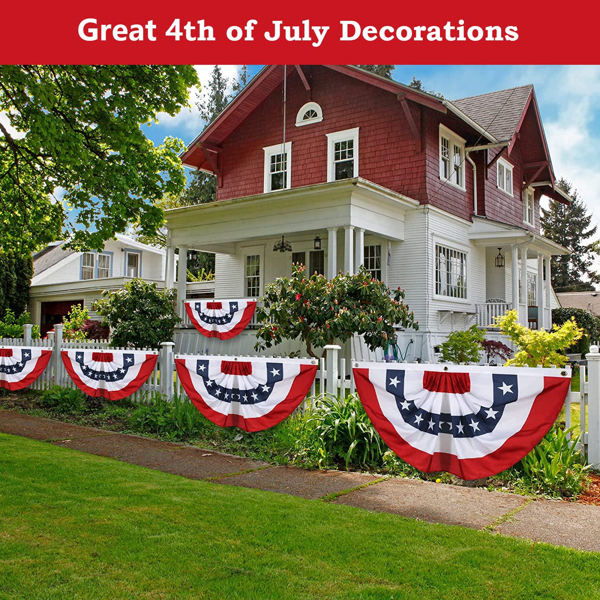 NUOLAN indoor-outdoor decor flag set of four, versatile for various spaces.