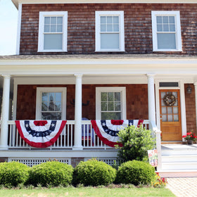 NUOLAN patriotic bunting decor ideal for porches, decks, and gardens