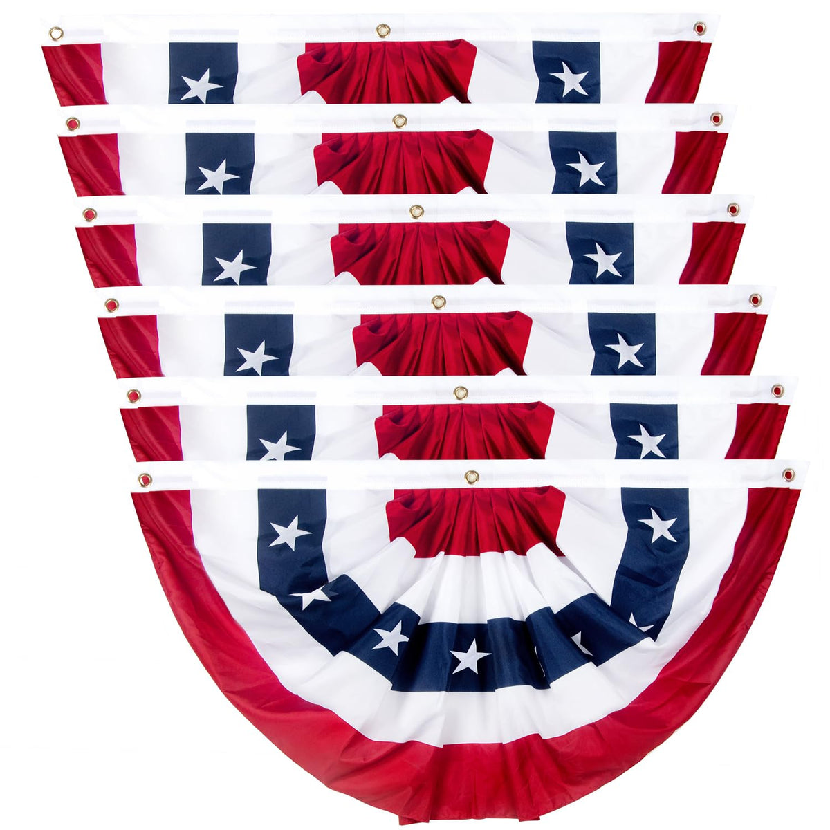NUOLAN patriotic bunting flags for a 4ft outdoor porch display.