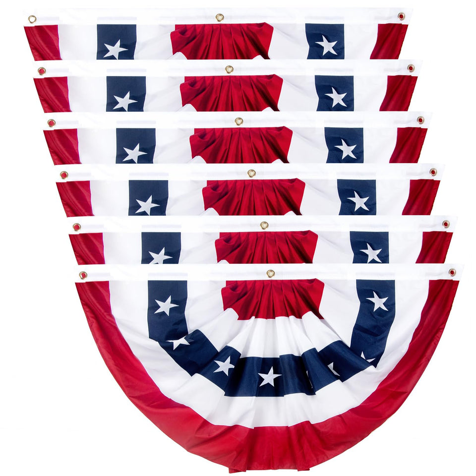 NUOLAN patriotic bunting flags for a 4ft outdoor porch display.
