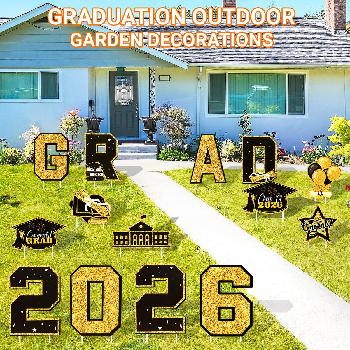 NUOLAN graduation signs used as a versatile photo backdrop