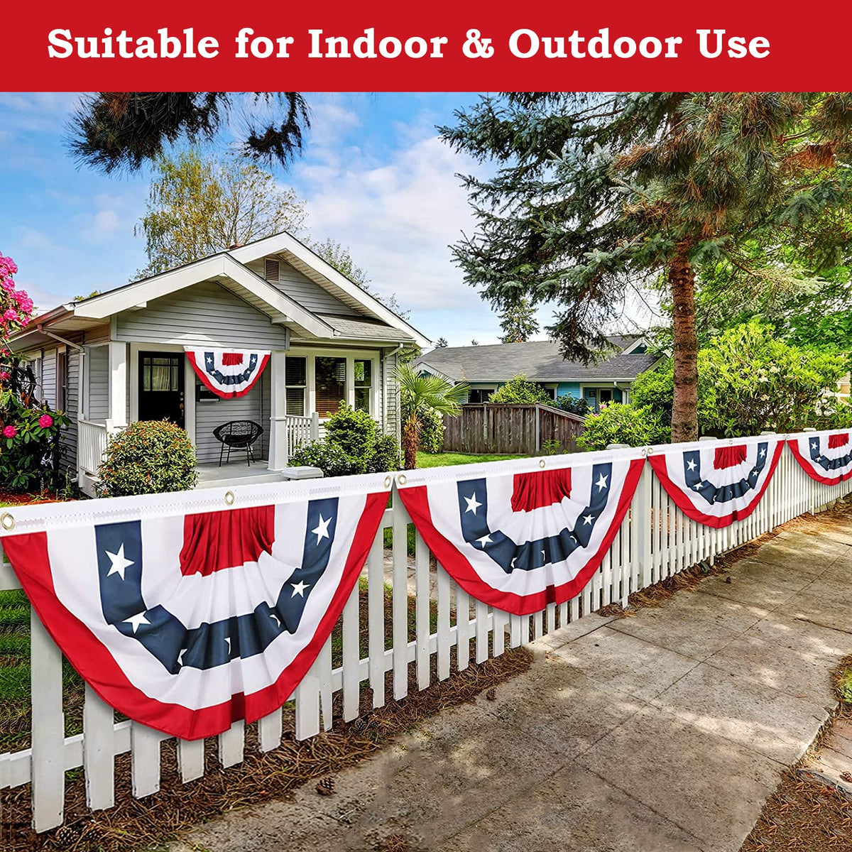 NUOLAN bunting colors remain vivid and weather resistant.