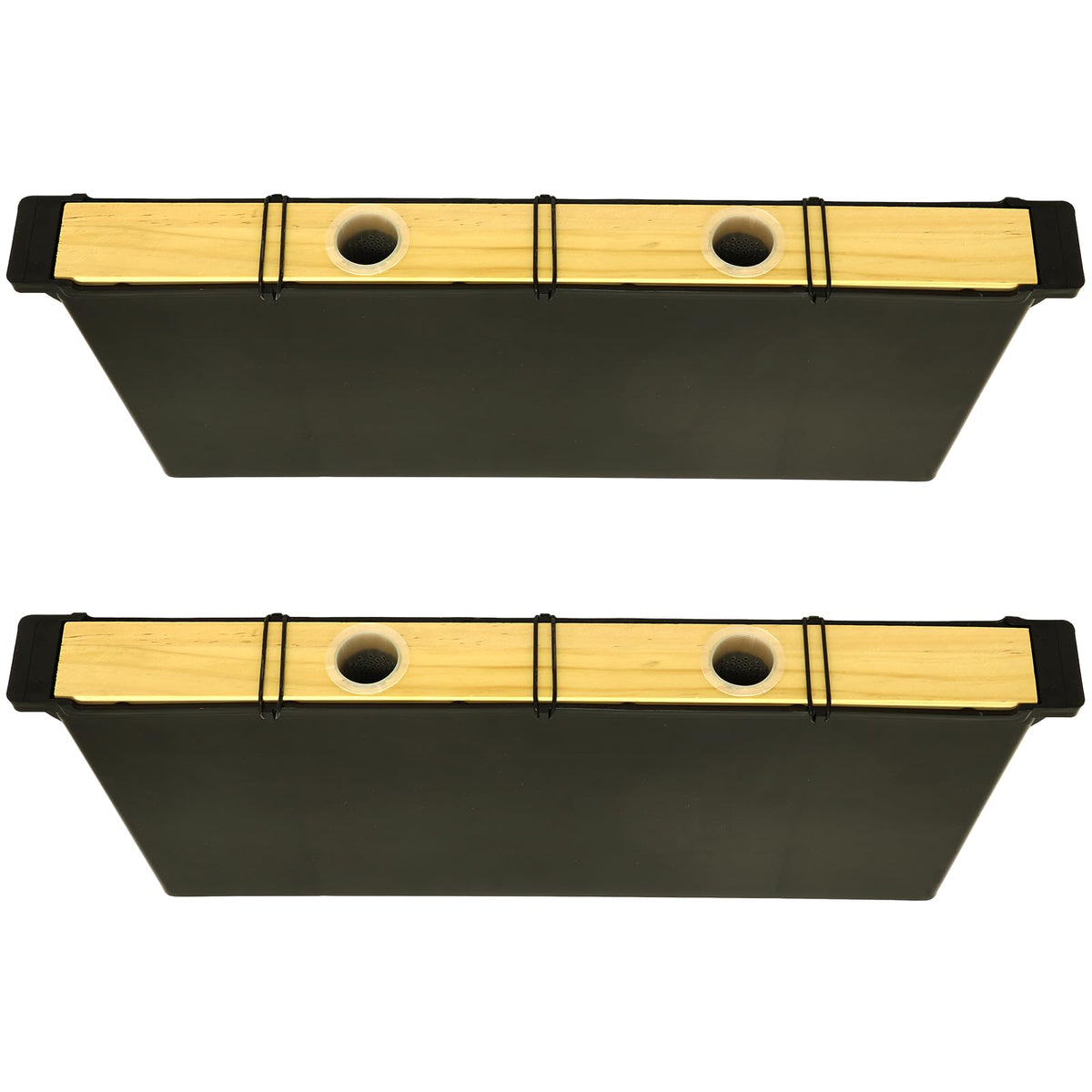 NUOMIC 2-pack 3.5L feeder with cedar cover for hive safety and steady feeding.