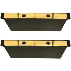 NUOMIC 2-pack 3.5L feeder with cedar cover for hive safety and steady feeding.