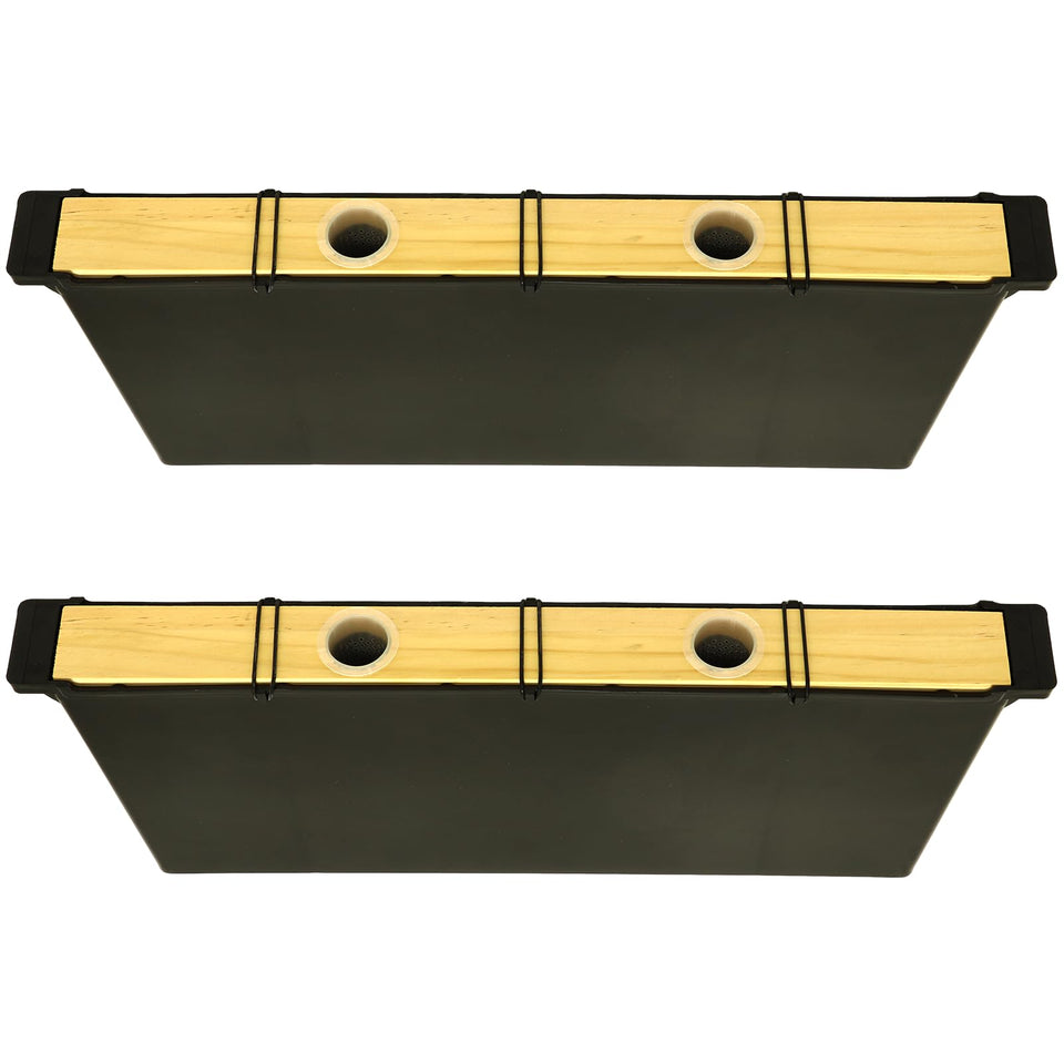 NUOMIC 2-pack 3.5L feeder with cedar cover for hive safety and steady feeding.