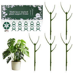 Nuotuv Monstera stackable stake 11inch provides discreet indoor support for climbing vines