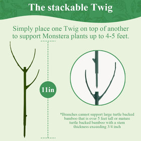 Nuotuv stackable stake edge-design enables gentle insertion for root-friendly training