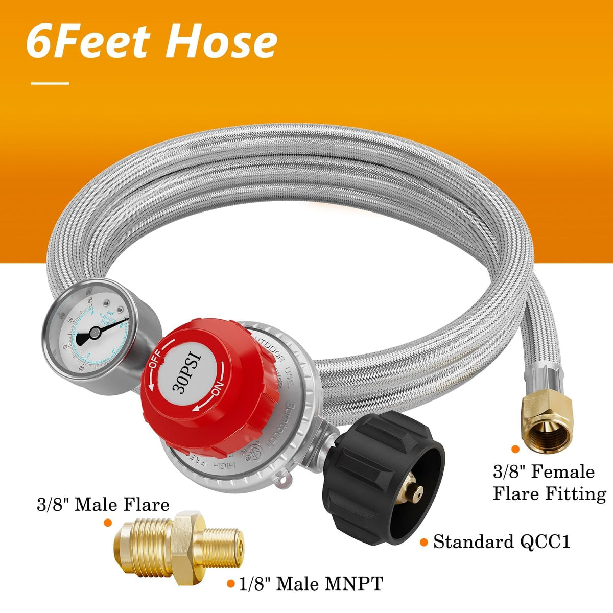 NUPICK 0-60 PSI gauge provides real-time pressure feedback during operation.