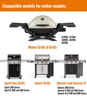 NUPICK 6415 drip pans for Weber Spirit top, full-size liner to catch drips.