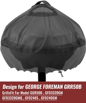 NUPICK all weather grill cover with elastic hem protecting from dust