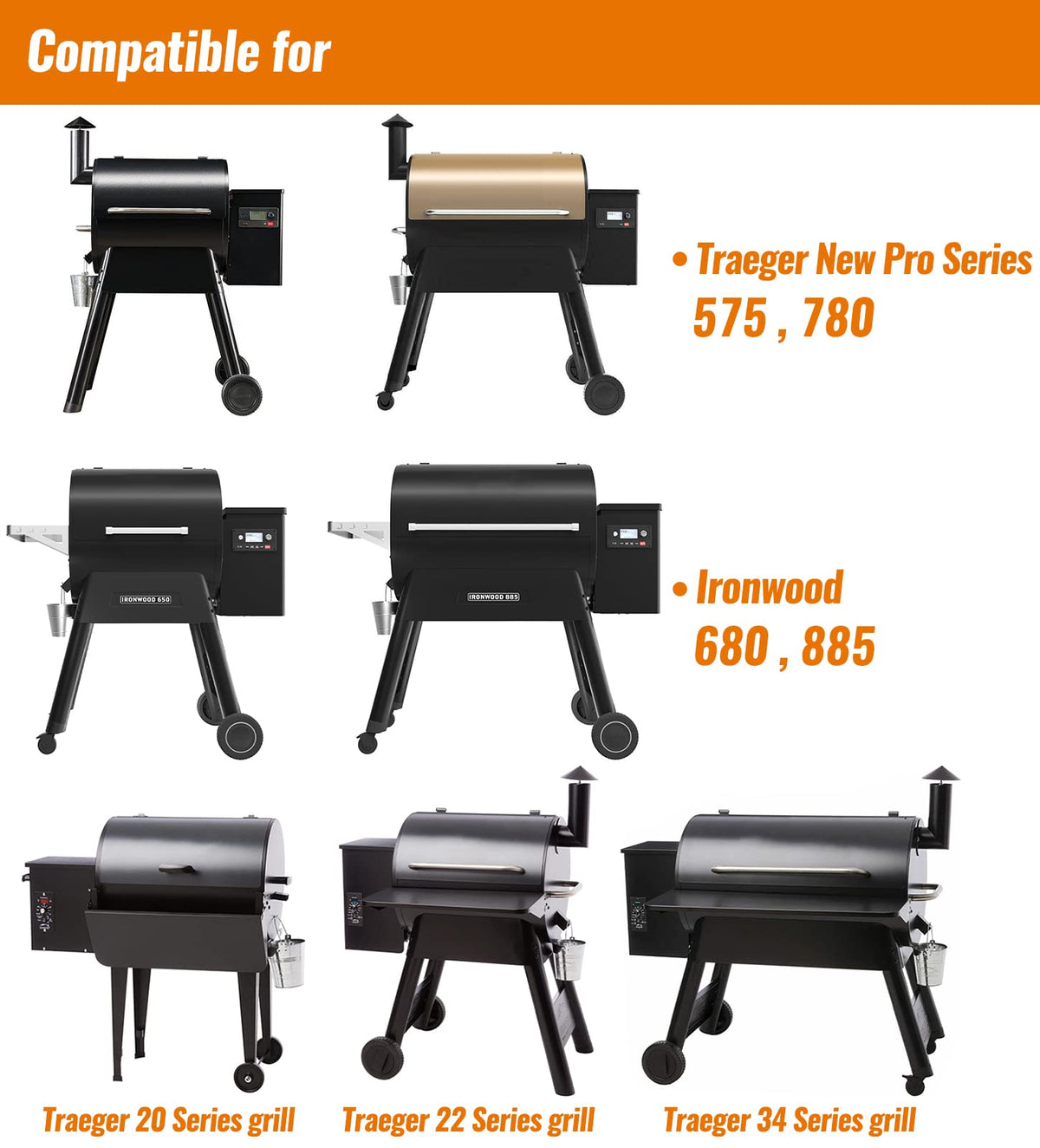 NUPICK aluminum liner shown, heat-resistant, for safe high-heat grilling cleanup.