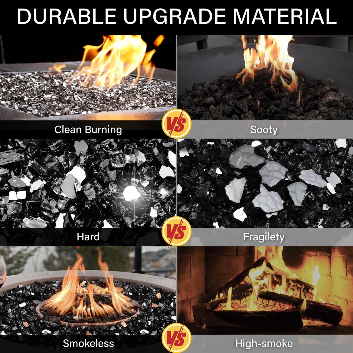 NUPICK indoor-outdoor-use suits fireplaces and pits