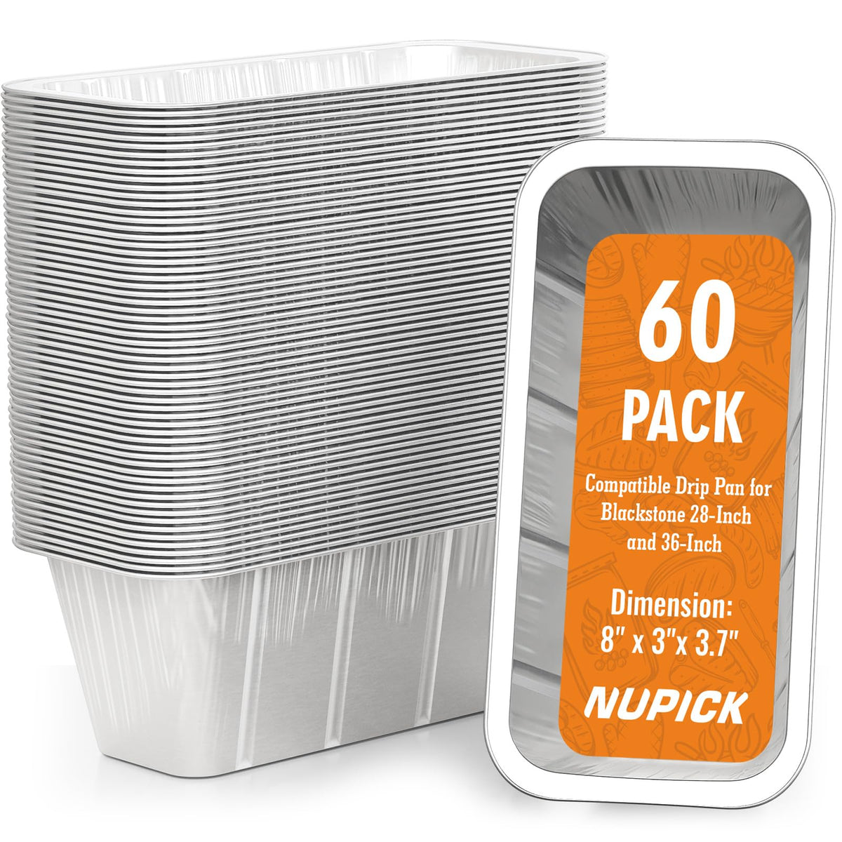 NUPICK grease cup liner for 36-inch Blackstone fits securely for quick cleanup