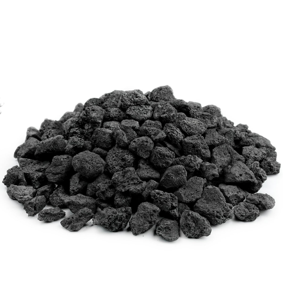 NUPICK lava rock withstands high heat for indoor and outdoor use.