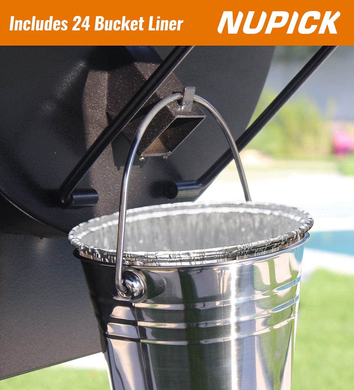 Recteq large bucket compatible liner ready to simplify cleanup