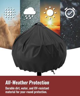 NUPICK wind resistant cover stays secure on a Foreman grill