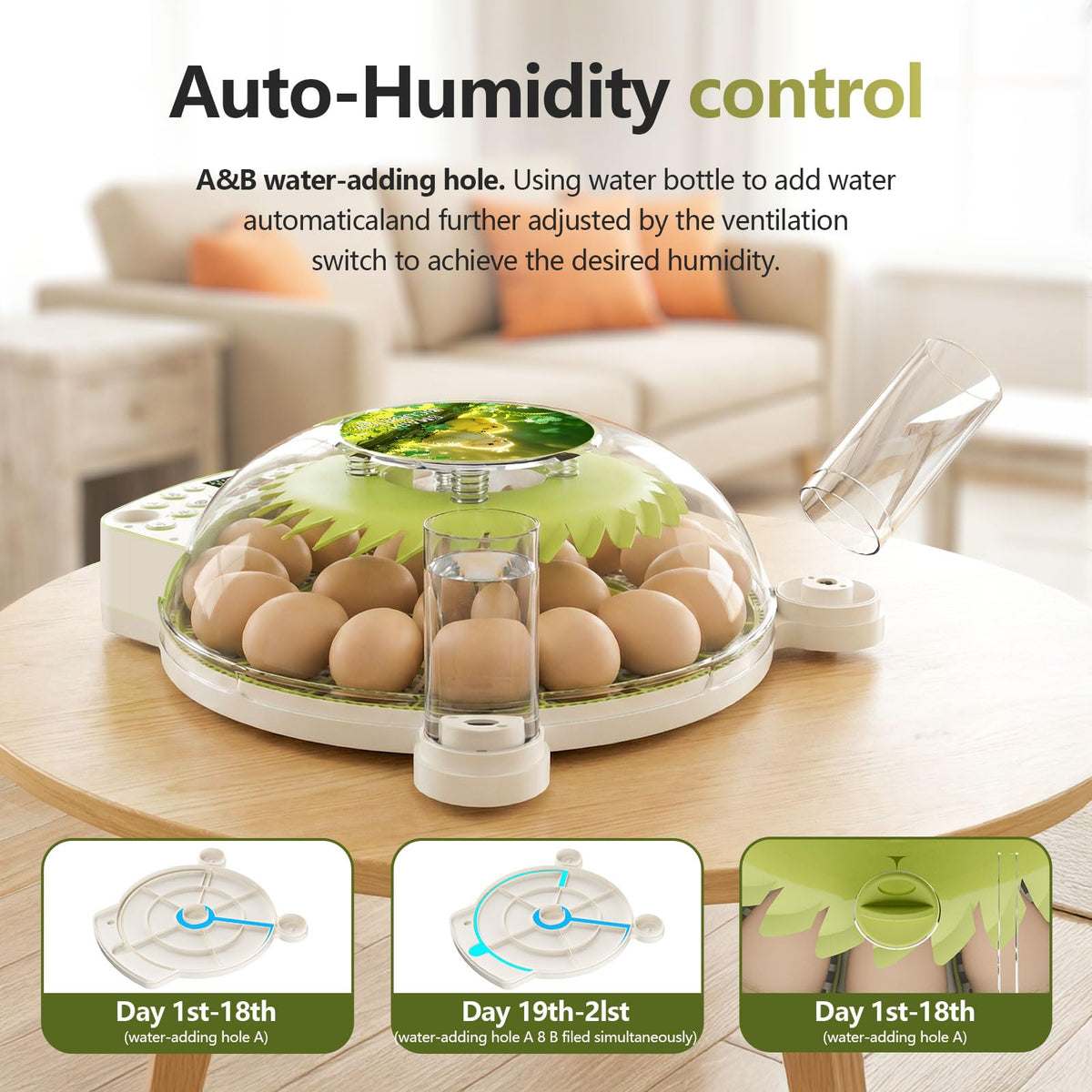 NUPLEA compatible with chicken, duck, goose, and quail eggs.